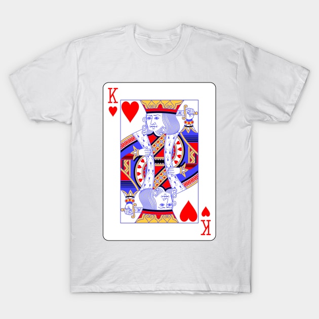 King of Hearts T-Shirt by Ziggy's